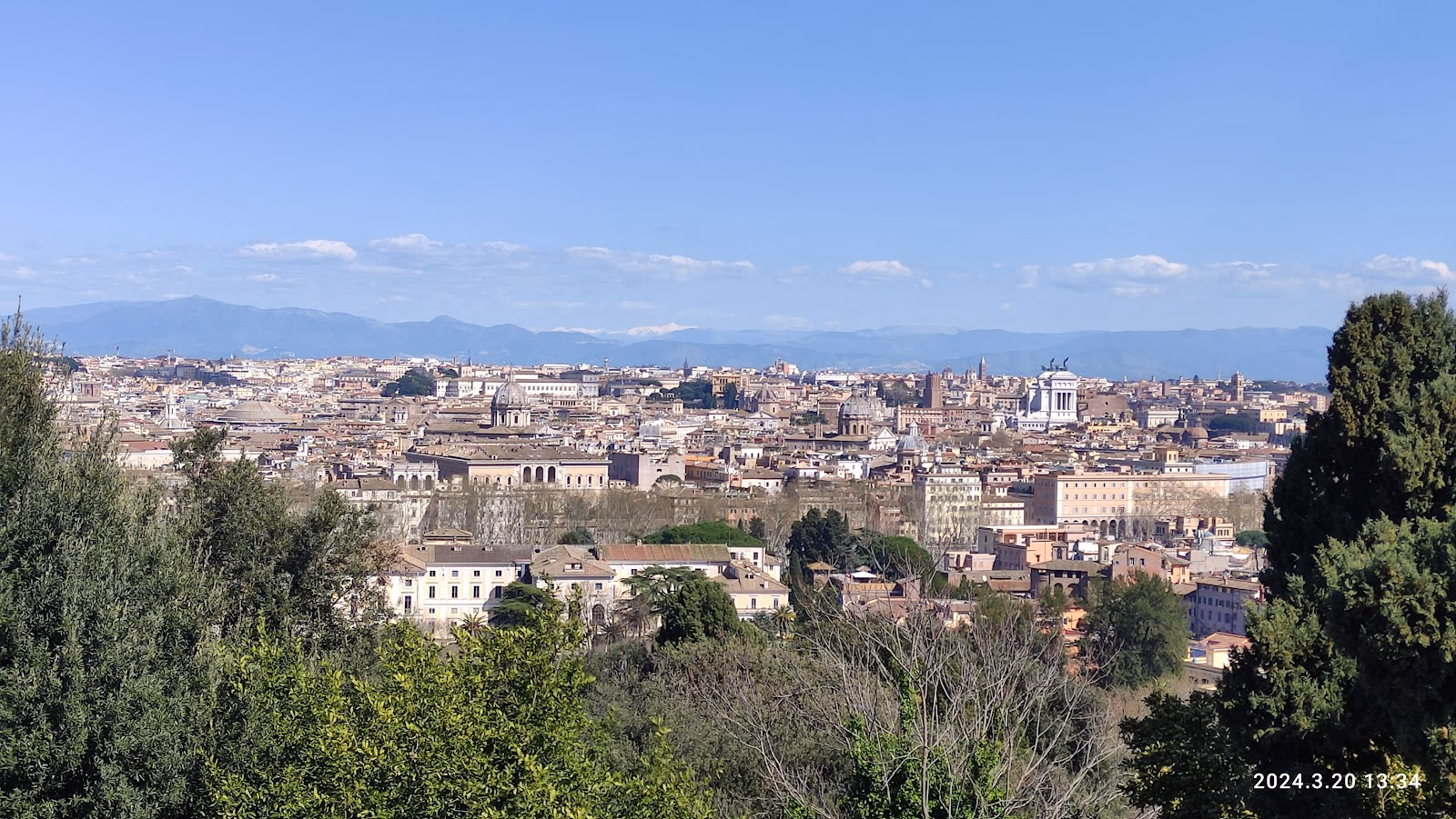 Panoramic Views from the Belvedere del Gianicolo