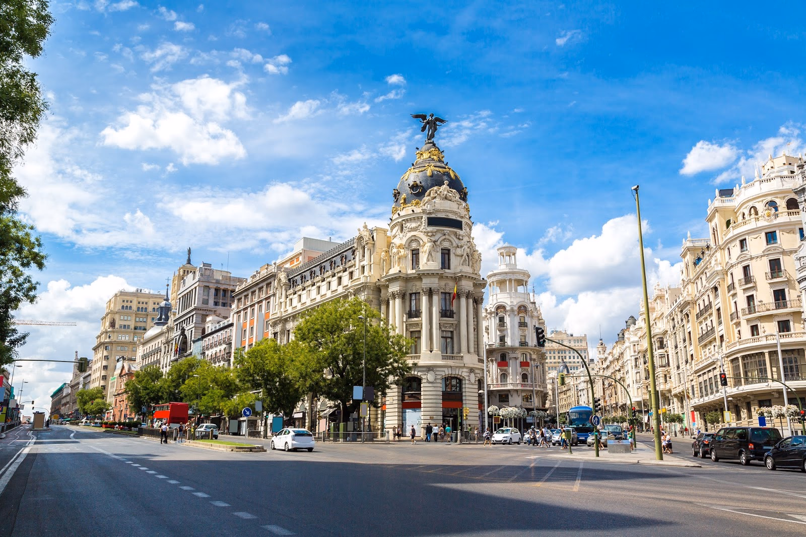 Stroll Along Madrid's Bustling Boulevard